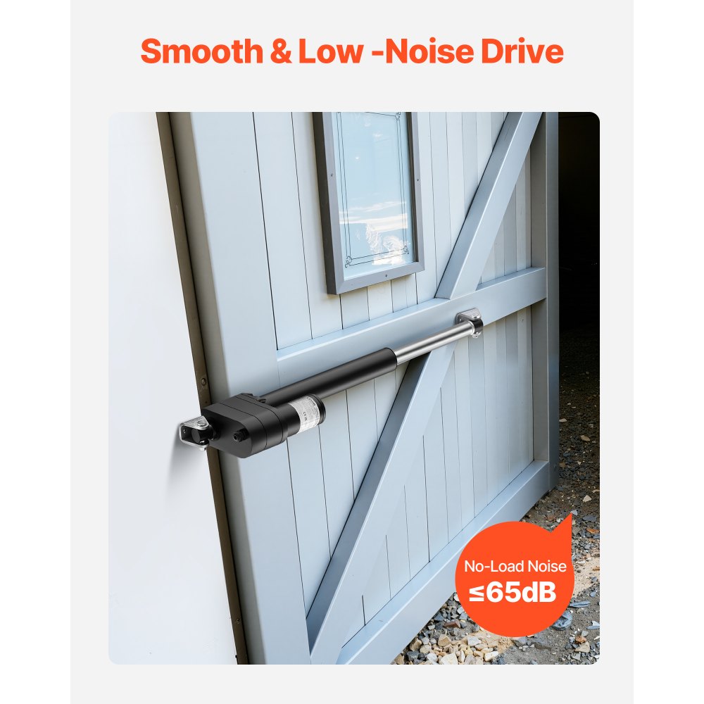 VEVOR 12-V-Linearantrieb, 200 mm Linear Actuator, 9000 N Linearmotor, IP65, 5 mm/s, Lineartechnik-Aktuatoren mit Montagehalterungen für Industriemaschinenbehälter, Schwerlasthebesysteme