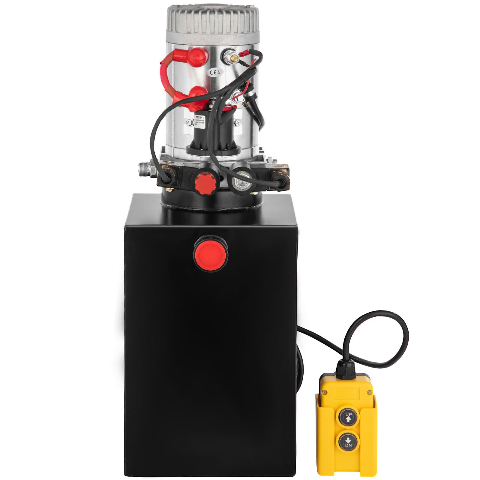 VEVOR Hydraulikpumpe, doppeltwirkendes Hydraulikaggregat, 12 V DC, Kippanhängerpumpe, 3200 PSI, Hydraulikaggregat zum Heben von Kippanhängern und Autos (12 Quart, Stahl/doppeltwirkend)