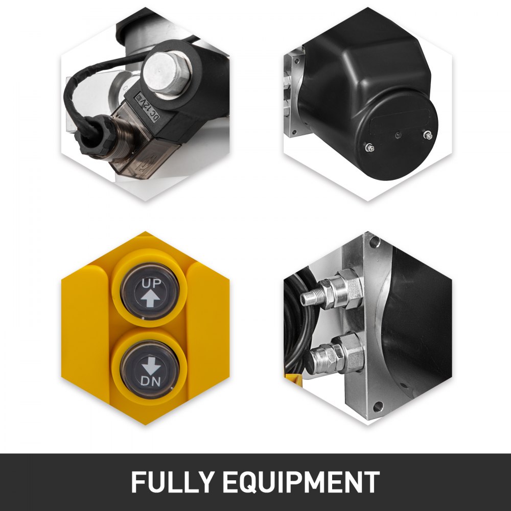 13l Hydraulikaggregat, Hydraulik Pumpe 12v 2000w Kipper Mit Motorschutzhaube