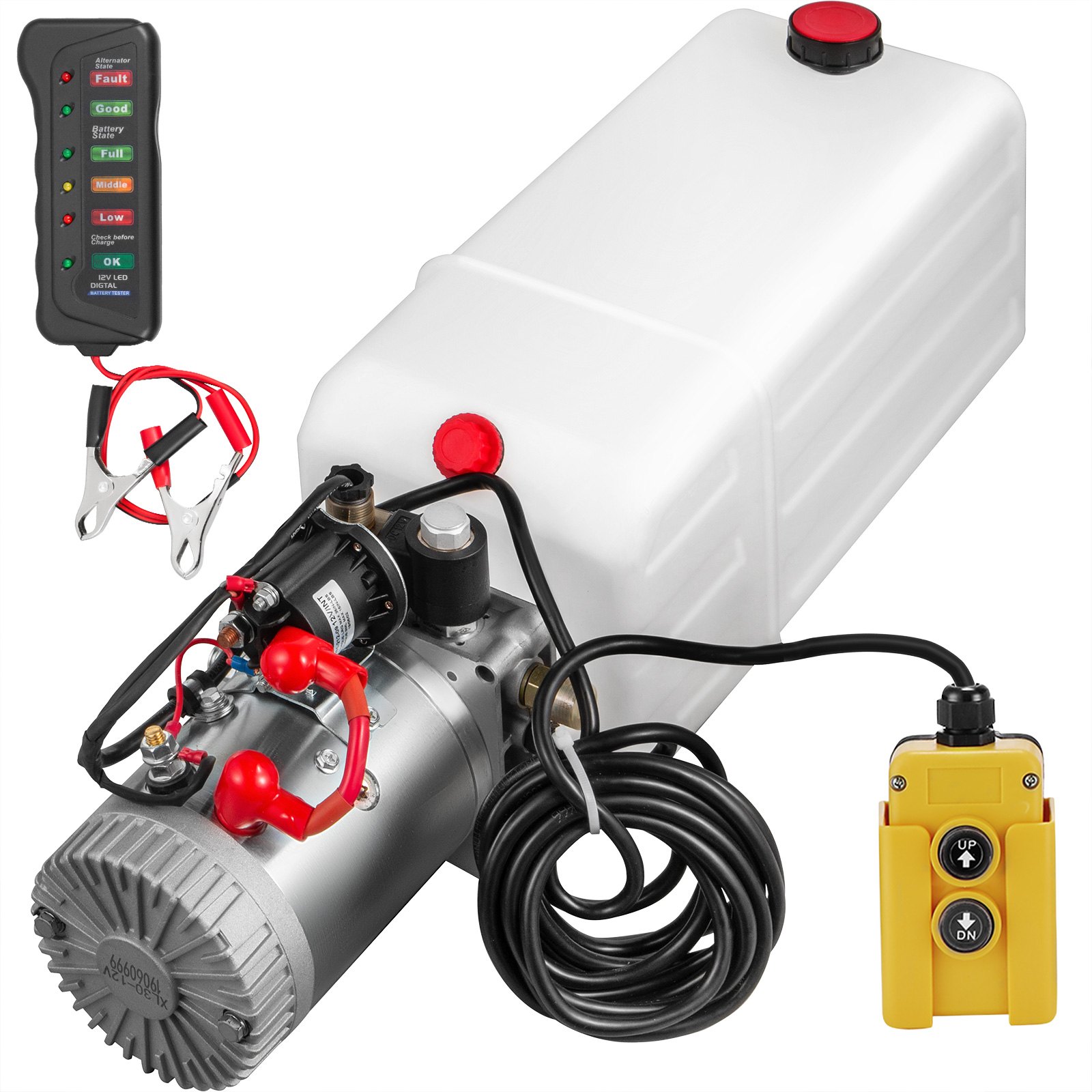 Hydraulikaggregat Hydraulik Pumpe 4l 12v 180bar 2000w Led Lkw Kipper Anhänger