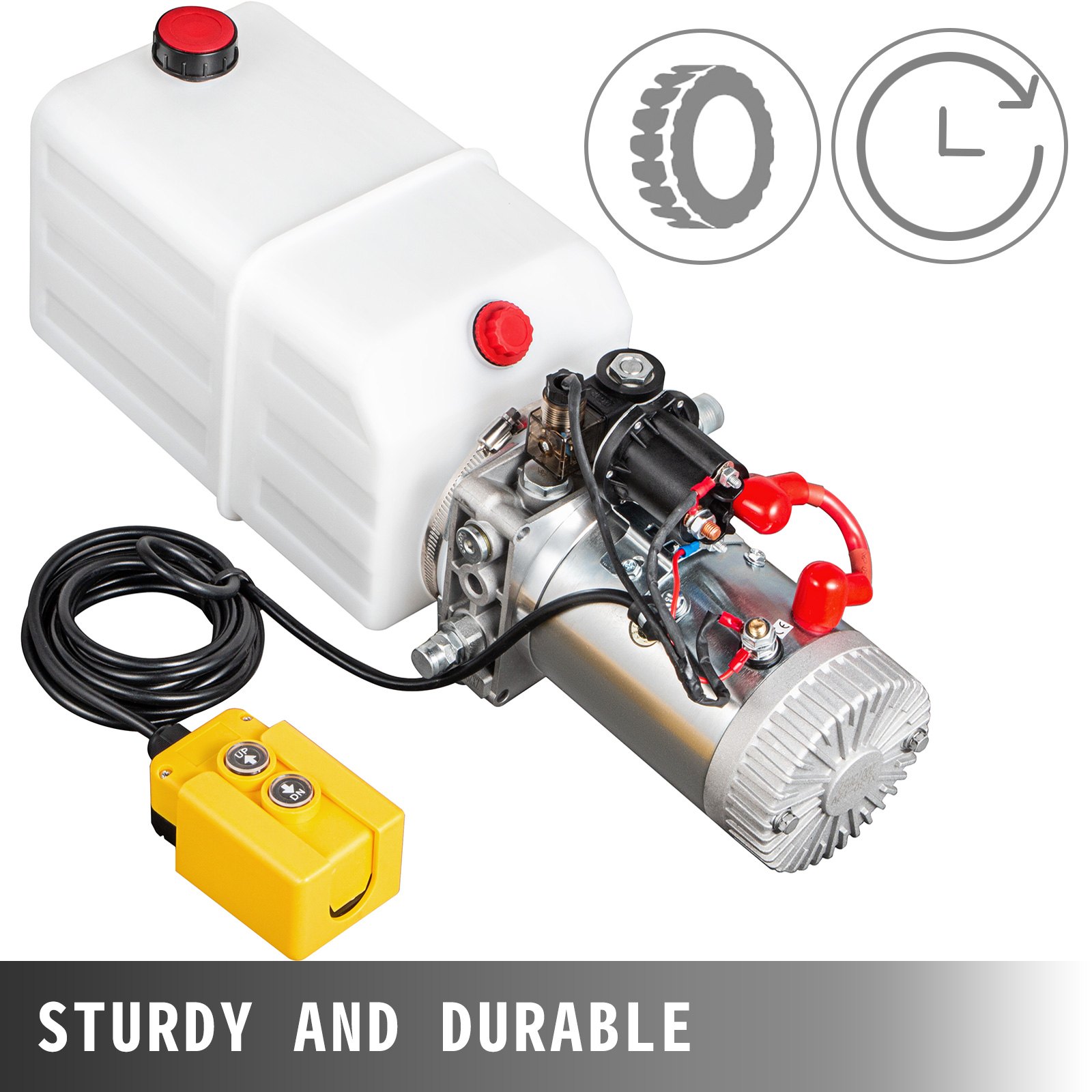 Hydraulikaggregat 7liter, Hydraulik Pumpe 12 V Volt 2000w Lkw, Kipper, Anhänger