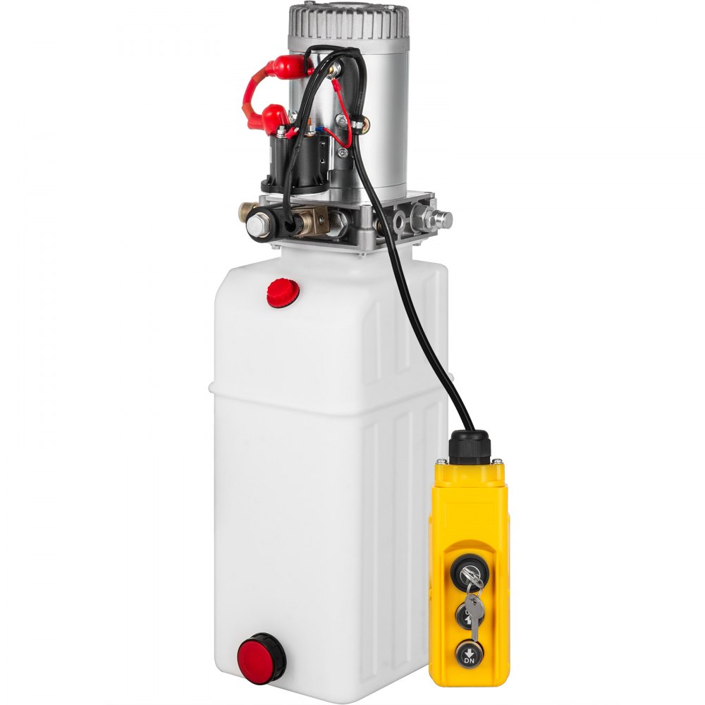 7l 12v Hydraulik Pumpe Einfachwirkend Mit Kabelfernbedienung Schlüssel*2 Stapler