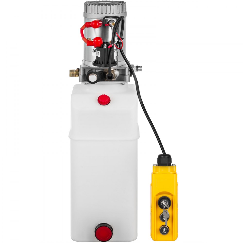 7l 12v Hydraulik Pumpe Einfachwirkend Mit Kabelfernbedienung Schlüssel*2 Stapler