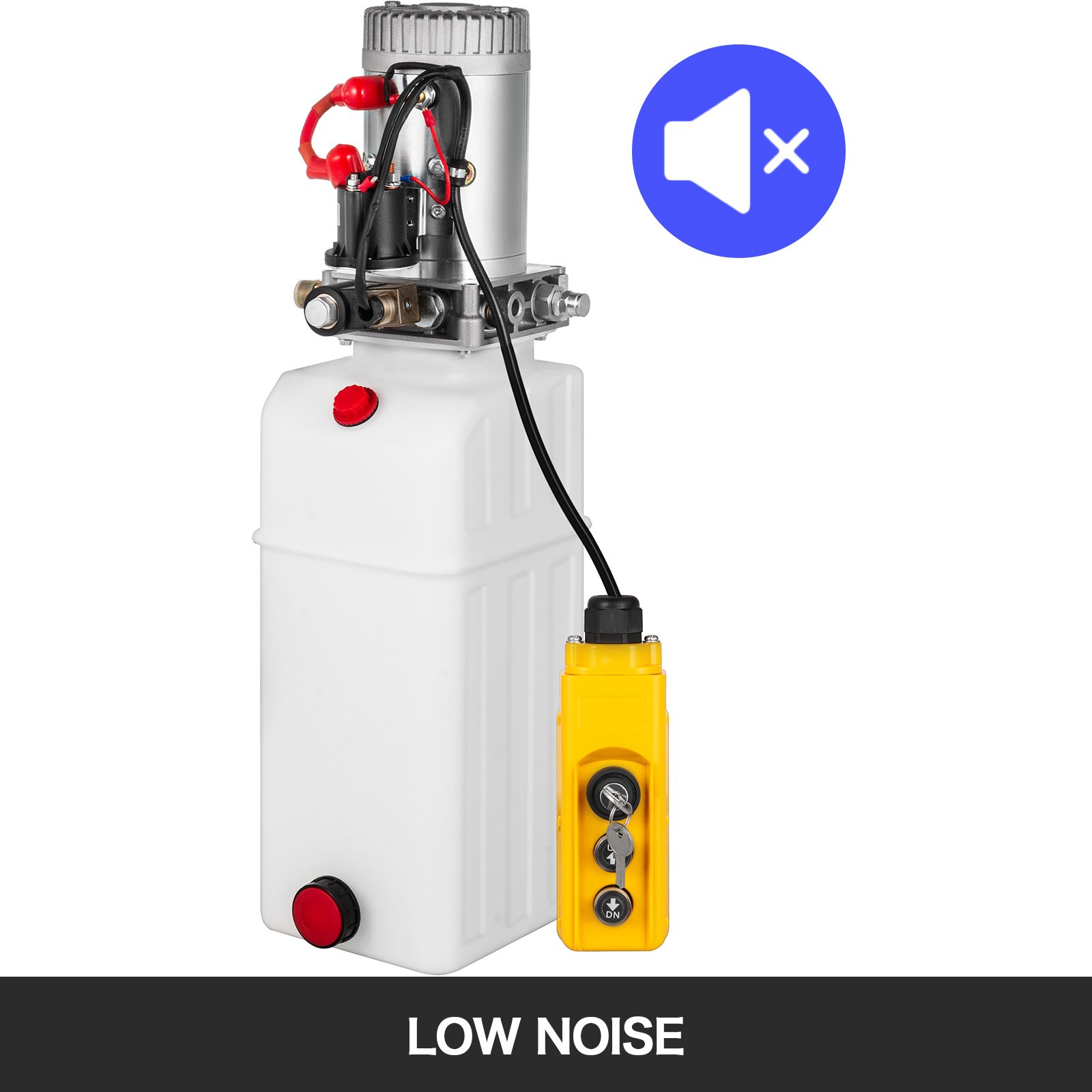 7l 12v Hydraulik Pumpe Einfachwirkend Mit Kabelfernbedienung Schlüssel*2 Stapler