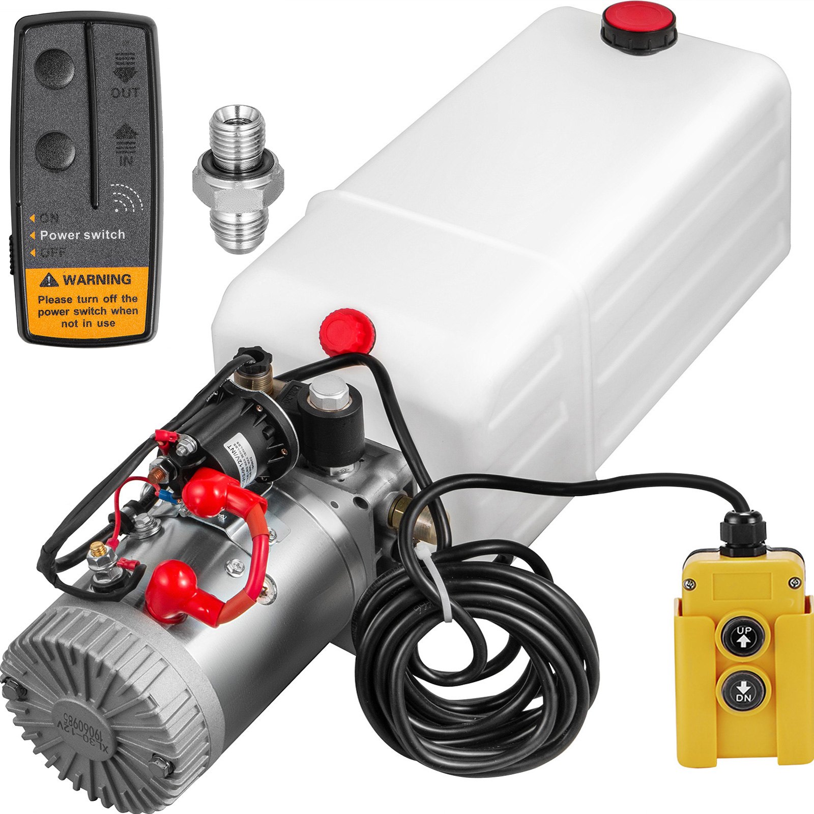 Hydraulikaggregat Hydraulik Pumpe 4l 12v 180bar 2000w Funk Lkw Kipper Anhänger