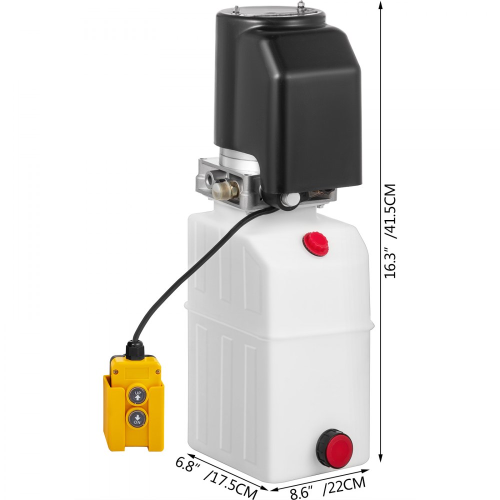 4l Hydraulikaggregat, Hydraulik Pumpe Mit Funk 12v 2000w Batteriekabel Kipper