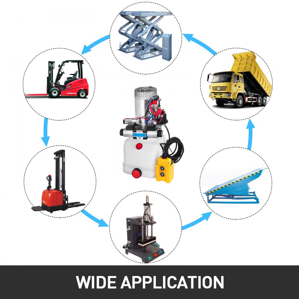 4.5l Einzelmagnet Doppelwirkend Hydraulische Pumpe Kran Reparatur Steuerungsset
