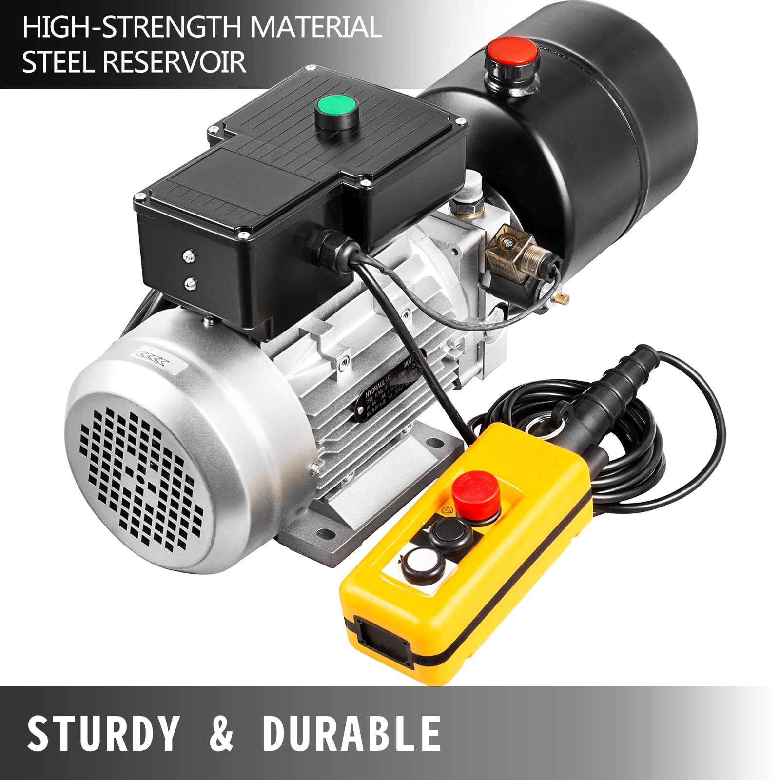 Hydraulikaggregat Kippanhänger 230v Hydraulikpumpe Einfachwirkender 4lstahl Tank