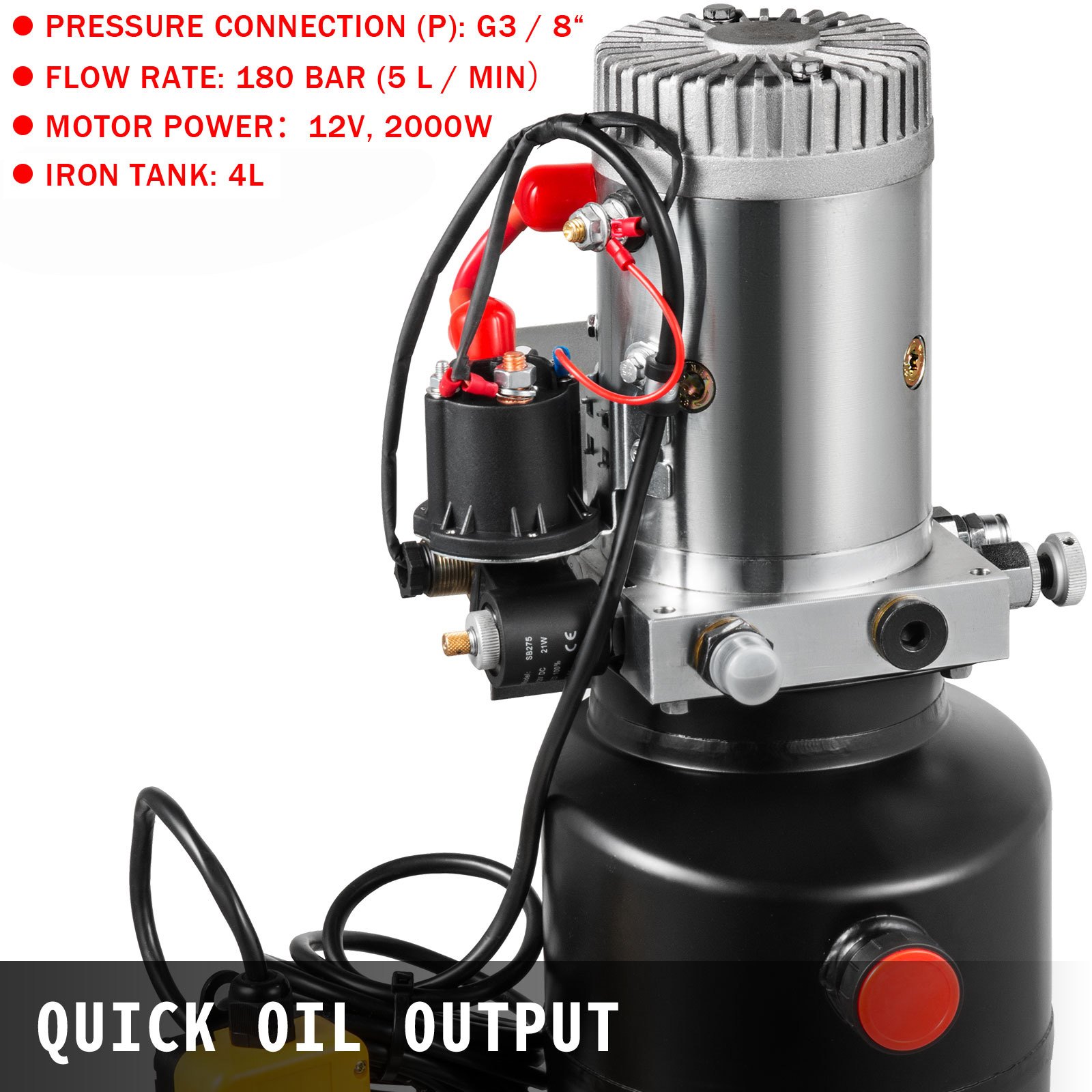 Hydraulikaggregat Einfachwirkende Hydraulikpumpe Mit 4l öltank