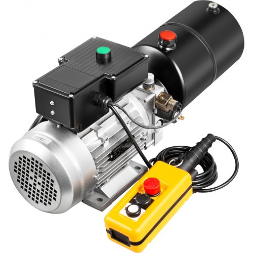 Vevor Hydraulikaggregat Hydraulikpumpe Einfachwirkend 6l Stahl Kippanhänger 230v
