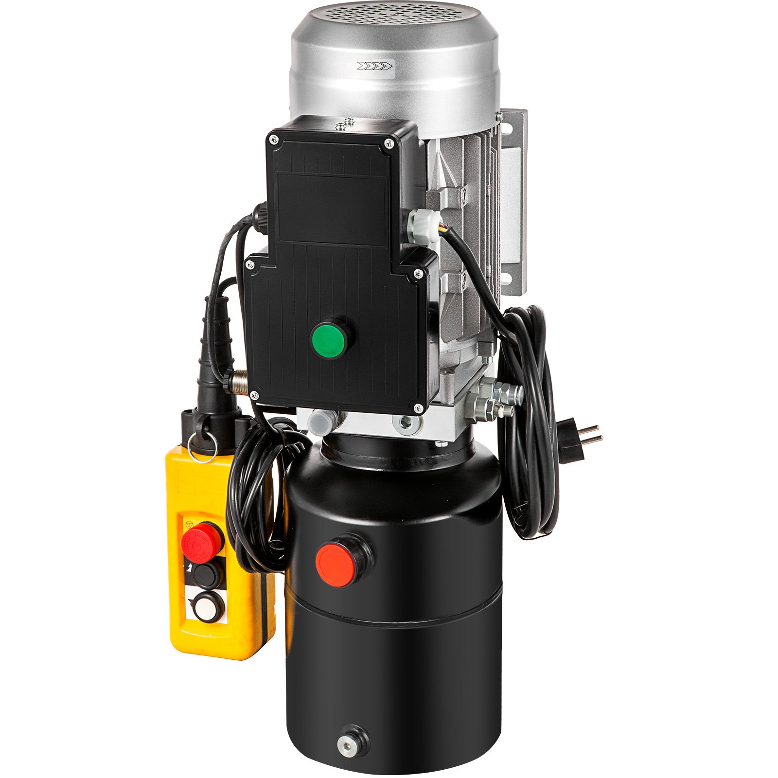 Vevor Hydraulikaggregat Hydraulikpumpe Einfachwirkend 6l Stahl Kippanhänger 230v