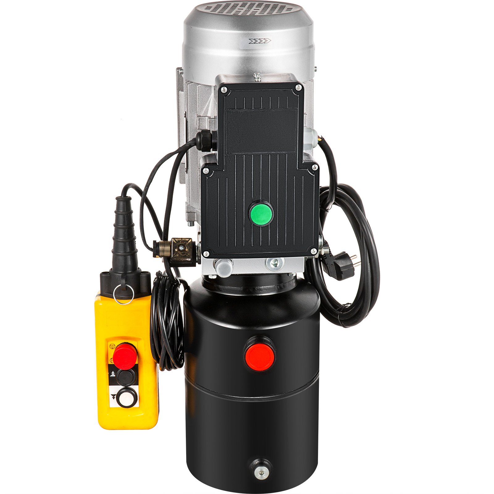 Vevor Hydraulikaggregat Hydraulikpumpe Einfachwirkend 6l Stahl Kippanhänger 230v