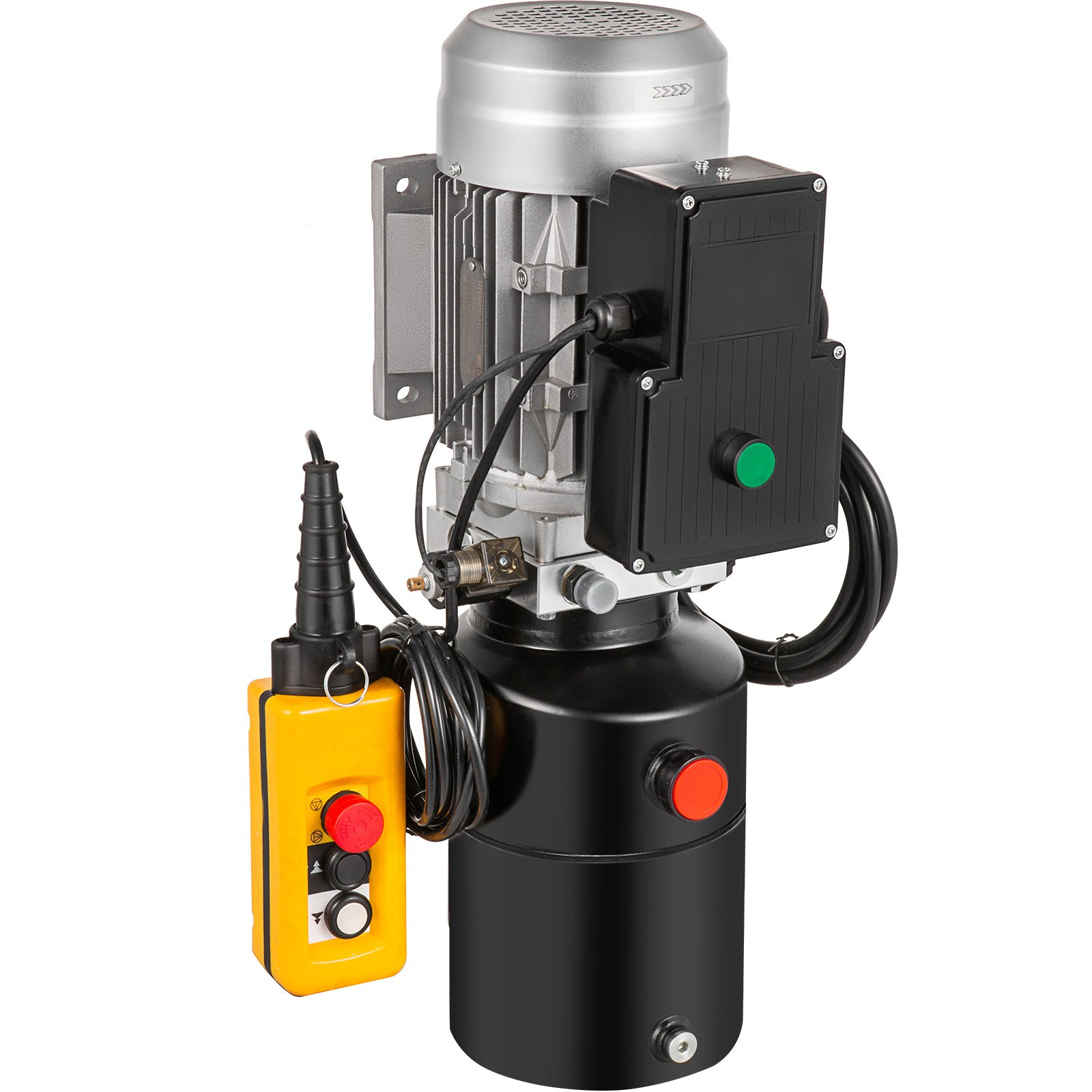 Vevor Hydraulikaggregat Hydraulikpumpe Einfachwirkend 6l Stahl Kippanhänger 230v