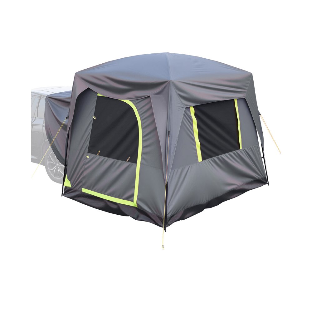 VEVOR SUV-Zelt Camping Auto-Zelt (248 x 308 x 230 cm) wasserdichtes PU2000 geräumiges Doppelschicht-Design für 5-8 Personen, SUV-Campingzelt mit Fenstern & Netzfenstern & Regendach & Tasche