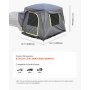 VEVOR SUV Tent Camping Car Tent (248 x 308 x 230 cm) Waterproof PU2000 Spacious Double Layer Design for 5-8 People, SUV Camping Tent with Windows & Mesh Windows & Rain Canopy & Bag
