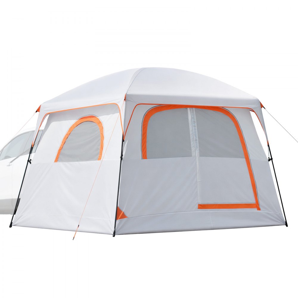 VEVOR Heckklappenzelt Autozelt für 6 Personen 3048 x 2743 x 2200 mm, Wasserdichtes (PU2000 mm) Campingzelt mit Belüfteten Türen & Moskitonetzen, SUV-Heckzelt für Camping Wandern Outdoor-Aktivitäten
