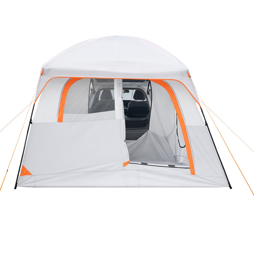 VEVOR Heckklappenzelt Autozelt für 6 Personen 3048 x 2743 x 2200 mm, Wasserdichtes (PU2000 mm) Campingzelt mit Belüfteten Türen & Moskitonetzen, SUV-Heckzelt für Camping Wandern Outdoor-Aktivitäten