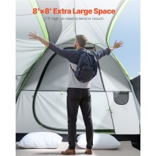 VEVOR Campingzelt SUV Outdoor Zelt mit 2 Türen Wasserdicht 240x240cm Auto-Zelt