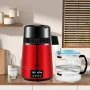 VEVOR Wasser Destillierer 1L / H Haushalt Rotes Wasserdestilliergerät Destilliertes Wasser herstellen 750 W, Doppelter Bildschirm Edelstahl Distilleranlage mit Glaskanne Reinwasser destilieren