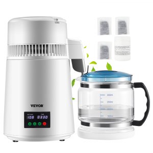 Wasserdestilliergerät 4 L, 750 W – Automatisch Mit Überhitzungsschutz, Für Sauberes Wasser Zuhause & Im Labor (EU-Stecker 220 V)