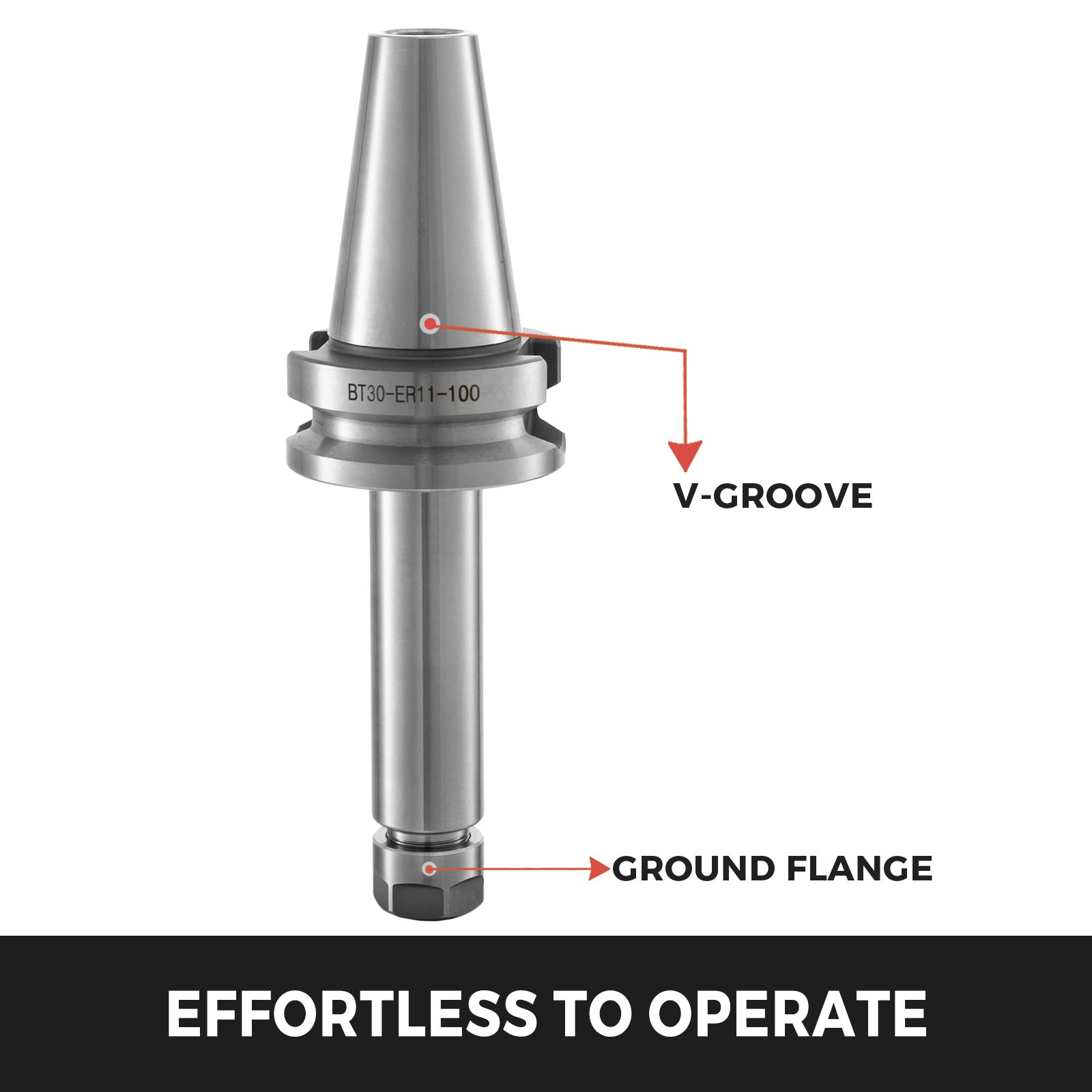 Bt30 Er11 4 "100mm Spannzangengenauigkeit 0,0001"werkzeughalter Für Cnc-fräse