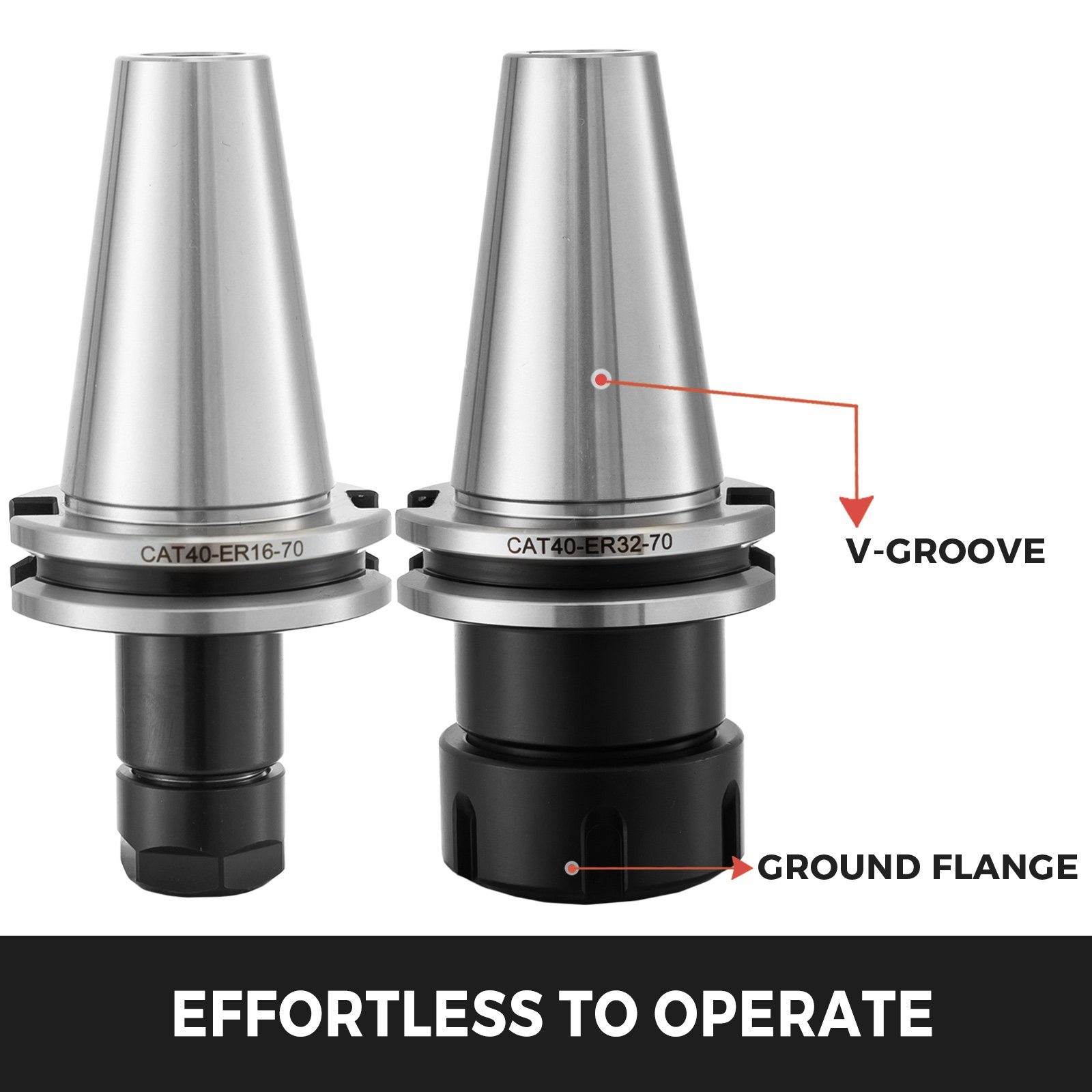 Cat40 Spannzangensatz Rostfrei Glatt Cat40 Er16 Er32 Spazangenfutter