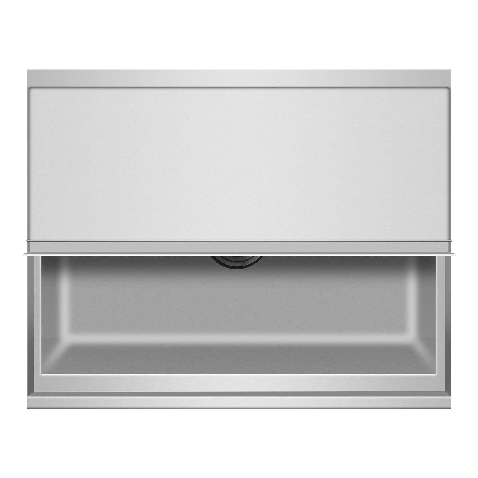 VEVOR kommerzieller Eisbehälter 61,6 L rollende Eisbox auf Rädern (610 x 484 x 935 mm) Kühlwagen aus Edelstahl mit Schiebedeckel, Ablagefach unten, verstellbaren Kugelfüßen, für Bar Restaurant