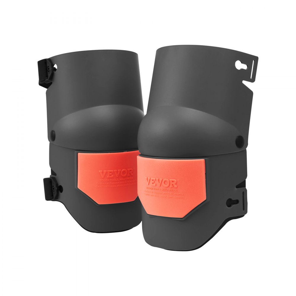 VEVOR Knieschoner 275x140 mm, Knieschützer für den Bau mit Schaumstoffpolsterung – Profi Schutz und Komfort, Knieschutz für die Gartenarbeit, Fliesenleger für Bodenverlegung Schwarz und Orange
