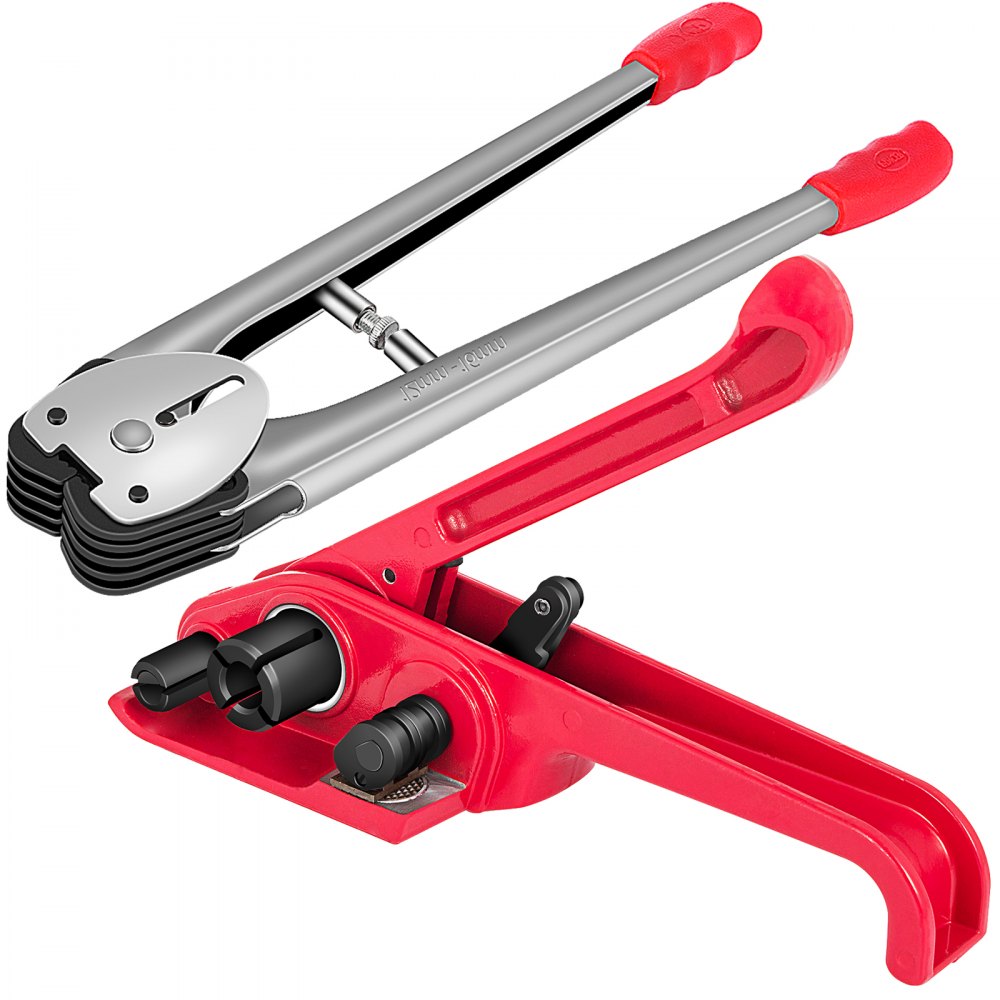 VEVOR Haspelspanner, Bündelgerät aus PP, Stahlband Umreifungsset beim Packen 16 kg, Textilband 1000 M