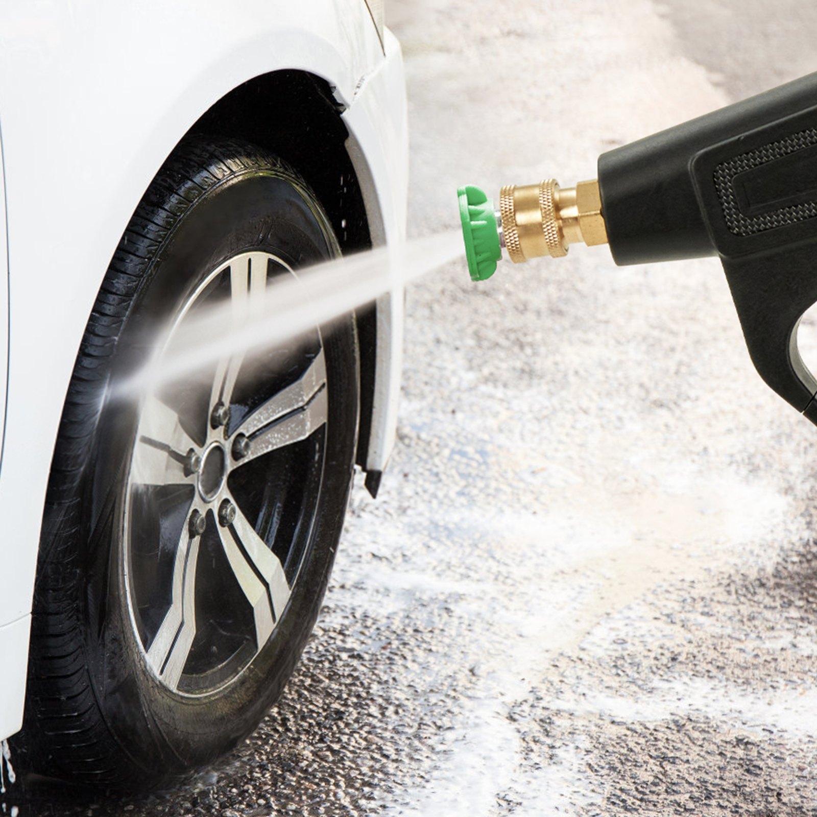 VEVOR Hochdruckpistole Max. Druck 4000 PSI Max. Wasserdurchfluss 3 GPM Max. Temperatur 60℃ Hochdruckreiniger Pistole M22-14/M22-15 + 3/8" Schnellanschluss 0°, 15°, 25°, 40°, 65° Düsen