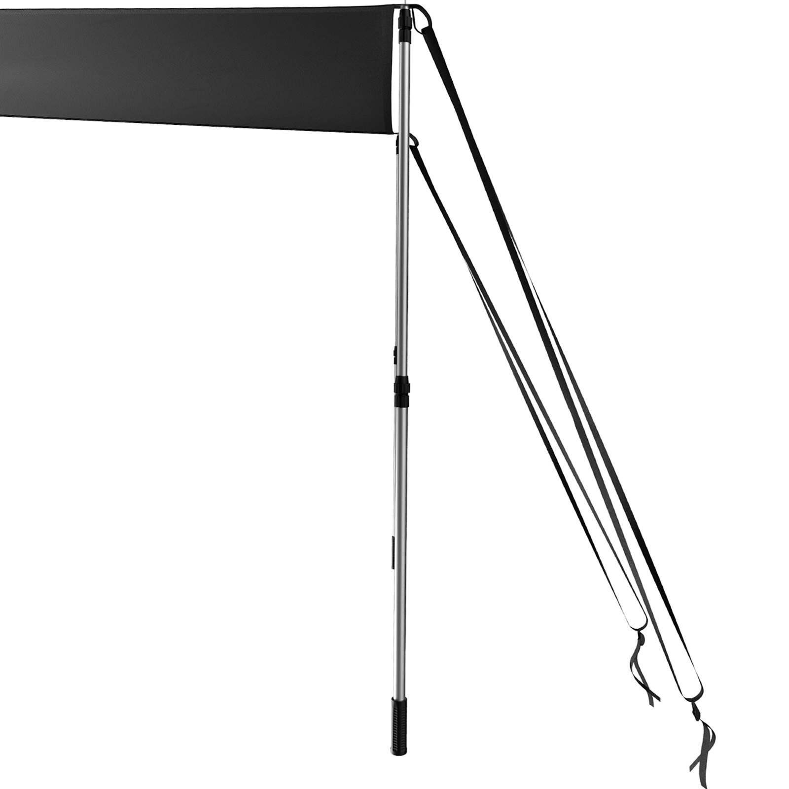 VEVOR T-Top Sonnenschutz-Set,  4 x 5 Zoll,  UV-beständiges 600D Polyester-T-Top-Verlängerungsset mit Rostfreien Stahl-Teleskopstangen, Wasserdichtes T-Top-Schatten-Set, Einfach zu montieren