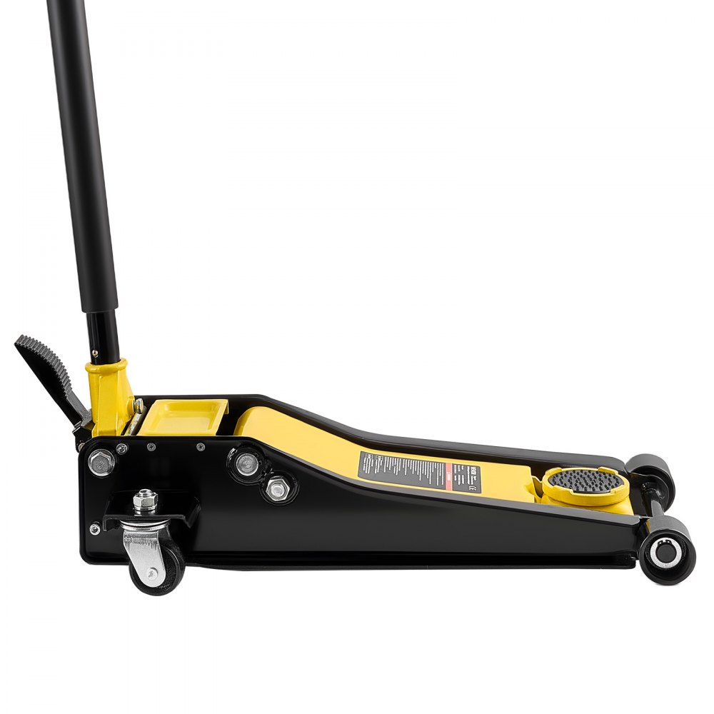 VEVOR Hydraulischer Rangierwagenheber 3 t Tragkraft, Wagenheber aus Stahl mit Doppelkolben-Schnellhubpumpe & Fußpedal, Autoheber für Sportwagen SUVs Pickups, 75-500 mm Hubbereich, Rennwagenheber