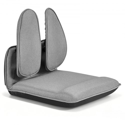 VEVOR Bodenstuhl, 5 Positionen Verstellbarer, Bodensessel mit Ergonomischer Rückenlehne, Metallrahmen, Schaumstoff & Leinenbezug, Bodensitz