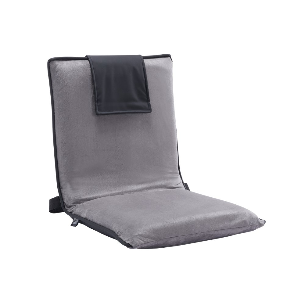 VEVOR Bodenstuhl 6-fach verstellbarer Meditationsstuhl mit Rückenlehne, klappbarer Sofastuhl zum Lesen, Fernsehen und Spielen, tragbarer Bodensitz, Lounge-Sofastuhl, für Erwachsene, Jugendliche grau