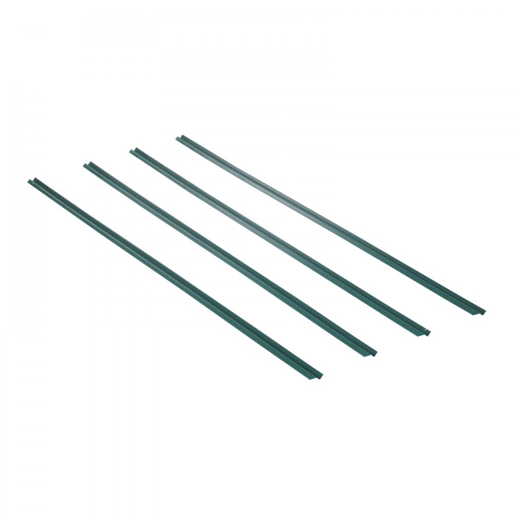 VEVOR Sichtschutzlamellen 1130 mm, einwandige vertikale Lamellen mit Bodenverriegelung für Maschendrahtzäune, hochdichte HDPE-Maschendrahtlamellen, ideal für Garten, Bauernhof, Sportplatz (grün)