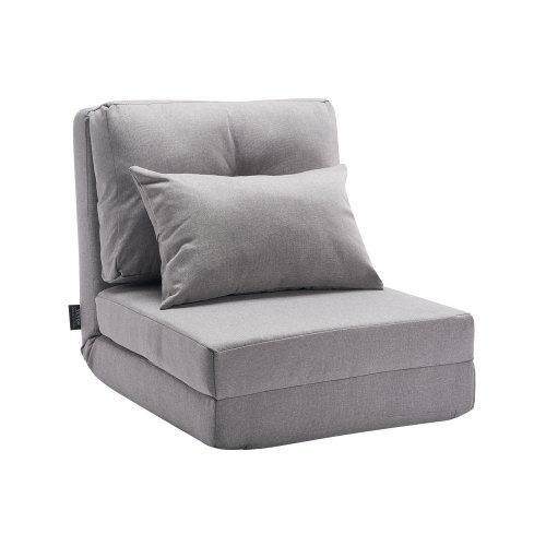 VEVOR Umwandelbares Bodensofa Schlafsofa, 5-fach verstellbares klappbares gepolstertes Lazy-Sofa mit verstellbarer Rückenlehne & Kissen, faltbares