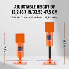 VEVOR Bodenheber Schrankheber Hebewerkzeug Nivellieren des Hausbodens 34-48cm