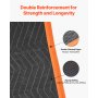 VEVOR Umzugsdecken, 12 Stk., 1829x1016 mm, Verpackungsdecke mit Baumwollfüllung, Möbeldecke, Lagerdecke mit Vliesstoff gepolsterte Packdecke zum Versenden, Verpacken & Schützen von Möbeln