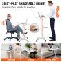 VEVOR Mobiler Stehschreibtisch 723-1122mm Verstellbarer Sitz-Steh-Schreibtisch