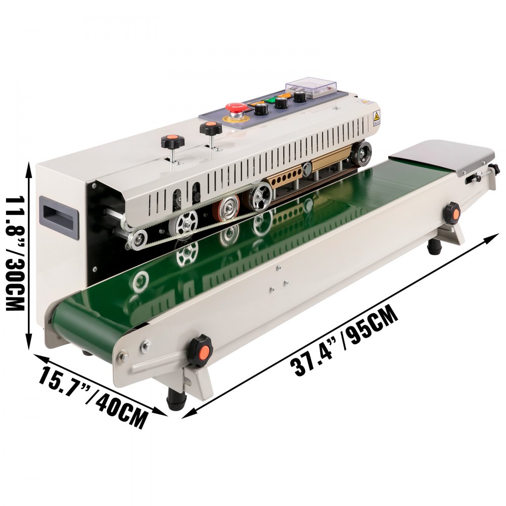 VEVOR Automatisch Horizontal Plastiktüte Siegelmaschine FR 1000 Plastik Sealer