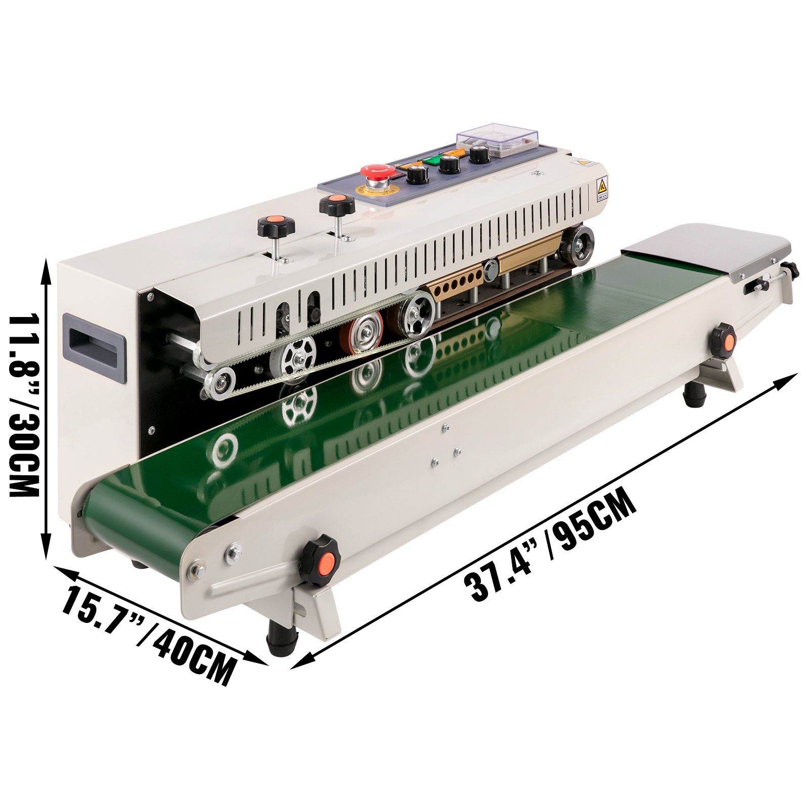 VEVOR Automatisch Horizontal Plastiktüte Siegelmaschine FR 1000 Plastik Sealer