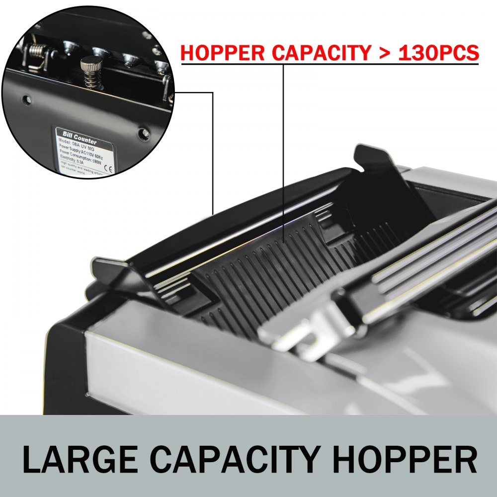 Geldprüfer Geldzähler Geldzählmaschine Geldscheinzähler Uv/ Mg/ Ir/ Mt 2 X Lcd