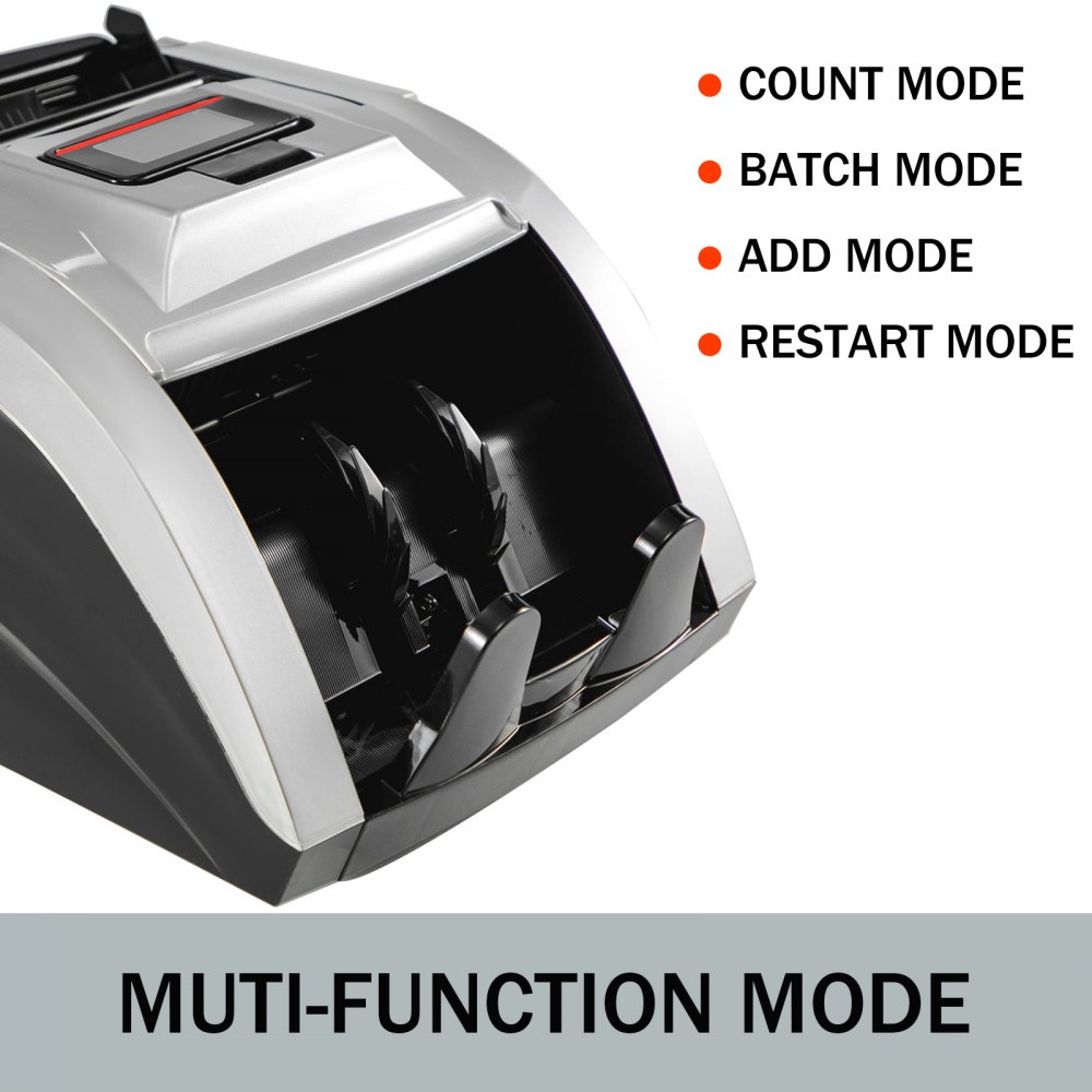 Geldprüfer Geldzähler Geldzählmaschine Geldscheinzähler Uv/ Mg/ Ir/ Mt 2 X Lcd