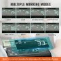 VEVOR Geldzählmaschine, Banknotenzähler mit UV-, MG-, IR- und DD-Falschgelderkennung, USD- und EUR-Geldzählmaschine mit Großem LCD & Externem Display für Kleine Unternehmen