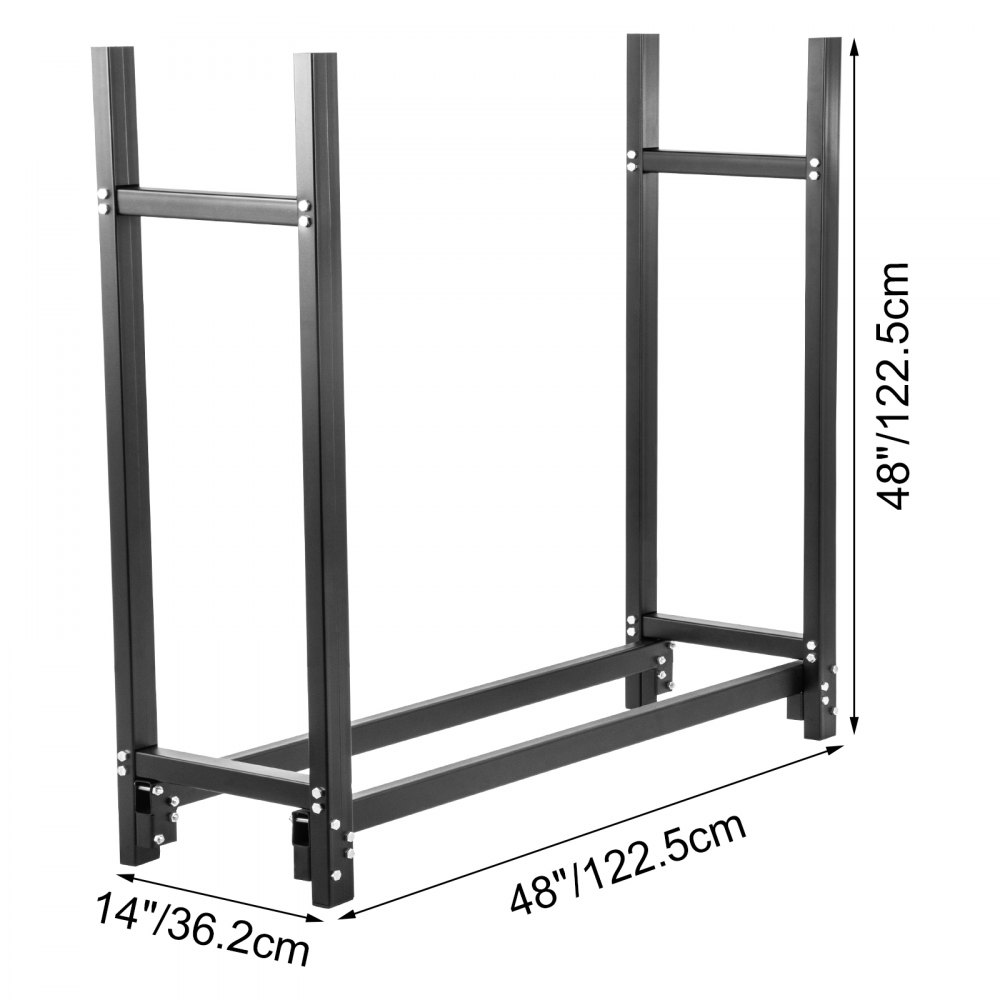 Vevor Brennholz Holzregal Brennholzregal Outdoor 4ft Wood Lagerständer Stahl