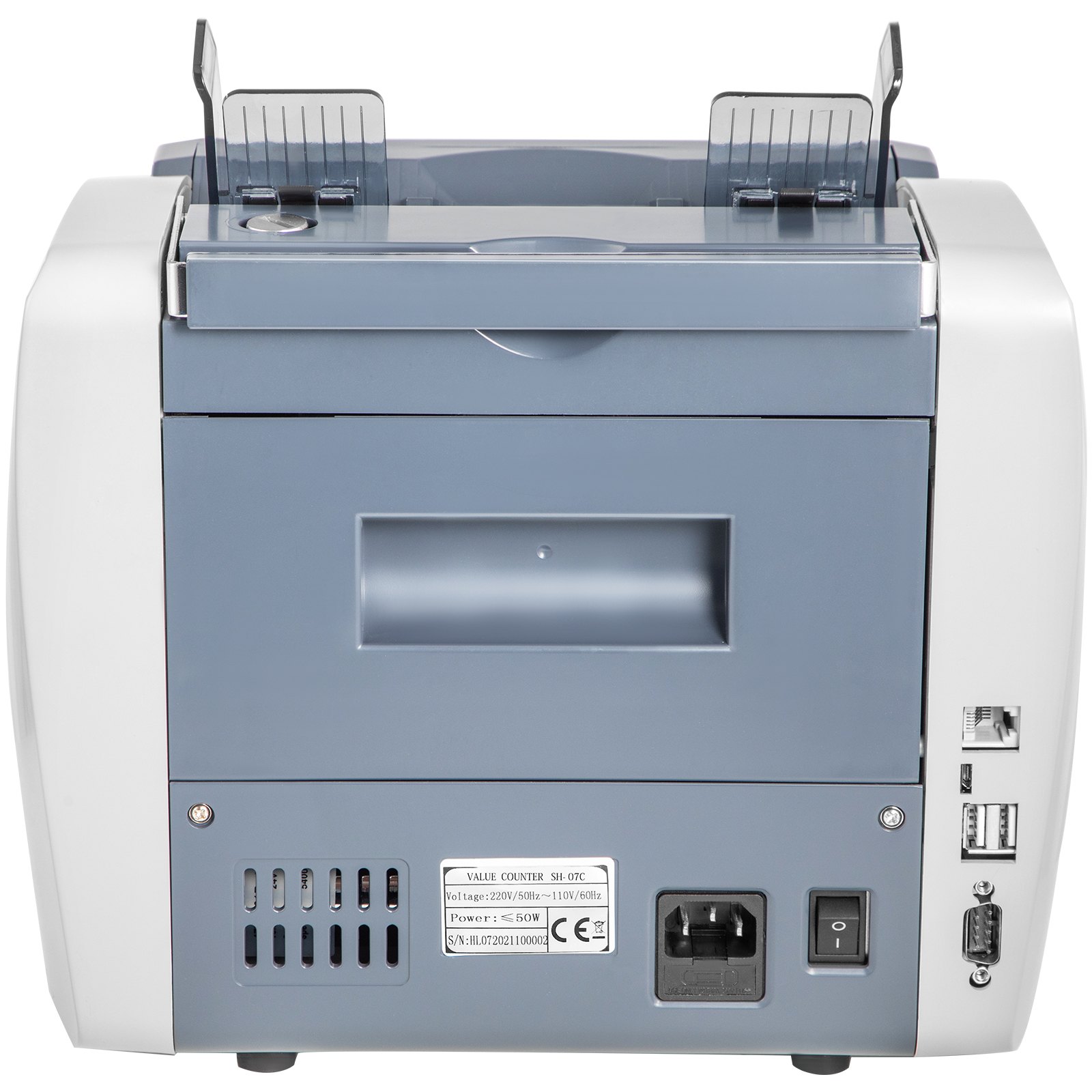 VEVOR SH-07C Wertzähler Geldzähler für gemischte Banknoten, Banknotenzähler Geldzählmaschine 800 Stück/min, Scheinzählmaschine Geldscheinzähler 8 Arbeitsmodi UV MG MT IR Unternehmen Banken