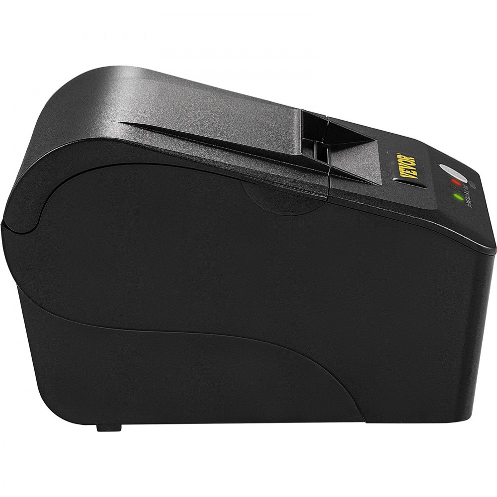 VEVOR Thermodrucker 12 V 2 A Etikettendrucker tragbarer Belegdrucker Drucker Quittungsdrucker 58 mm Schwarz 384 Punkte/Zeile Win2003/WIN XP/WIN7/WIN8/WIN10 auf ESC/POS für Banknotenzähler