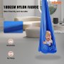 VEVOR Aerial Yoga Hängematte Set 2,8 x 1,6 m, Blau Aerial Yoga Swing Air Fliegen, Kinder Aerial Yoga Hammock Swing 250 kg Max.Tragfähigkeit, inkl. Yoga-Socken & O-förmige Schlinge & Deckenhalterung