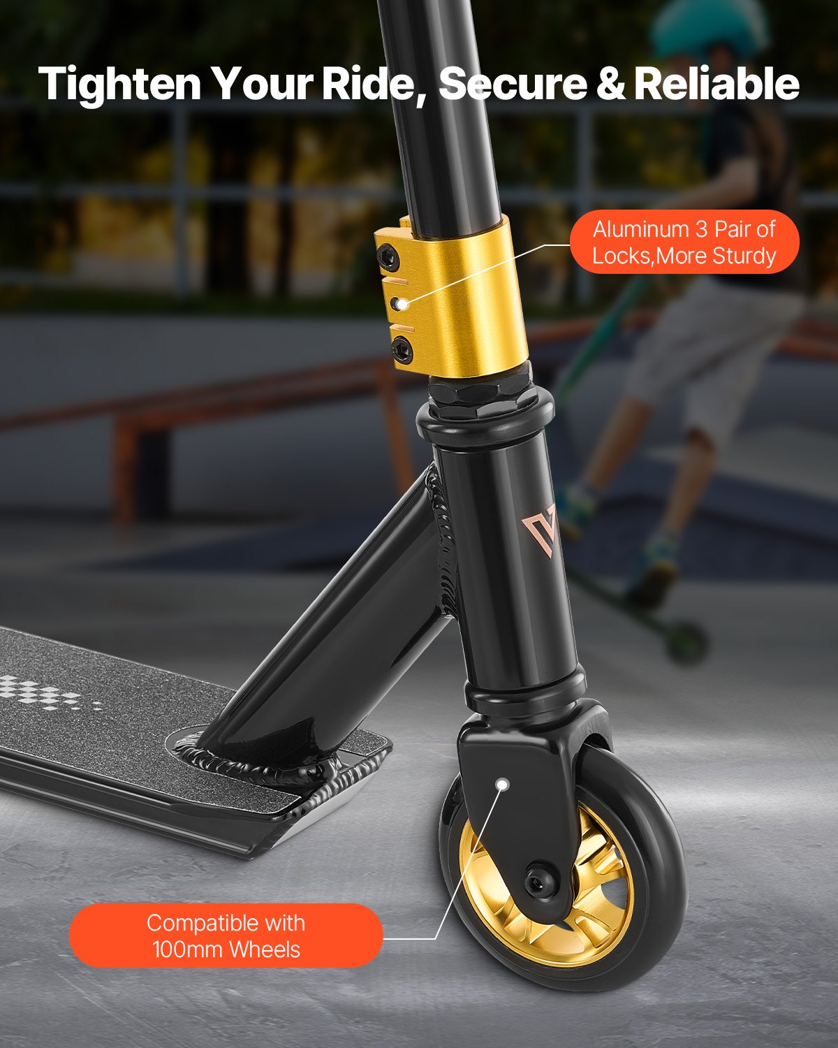 VEVOR Stunt Scooter, komplette Trick-Scooter für Kinder im Alter von 11–13 Jahren, Teenager, Jungen und Mädchen, Freestyle-Street-Rider für Fortgeschrittene und Anfänger, leichtes Aluminiumdeck