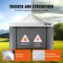 Das Pop-up-Vordach von VEVOR ist flammhemmend, wasserdicht und bietet LSF 50-Schutz.